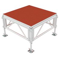 Scène portable en aluminium toutes saisons avec installation rapide pour mariages, concerts et DJ