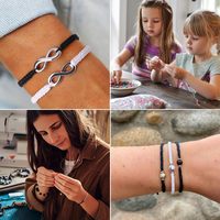 Corde en nylon pour bracelets 1.5mm Nylon soie perles cordon Bracelet fabrication chaîne queue de rat collier lanière bijoux