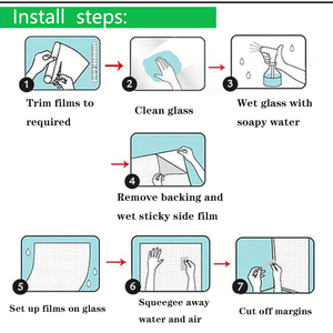 Film adhésif décoratif givré en PVC pour fenêtres, motif stores épais, pour vitres et cloisons <span class=keywords><strong>de</strong></span> bureaux et <span class=keywords><strong>de</strong></span> maisons - Product Image 4