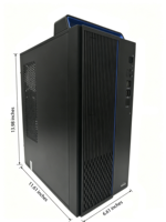 Ensemble PC de bureau rapide personnalisé haut de gamme, processeur 3,0 GHz, 16 Go de RAM DDR4, 256 Go de SSD + 1 To de disque dur, moniteur HD 23,8 pouces pour le bureau et les affaires