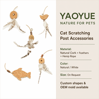 Accesorios para Rascadores de Gatos, Formas Personalizadas y Moldes OEM Disponibles, Piezas de Corcho y Cuerda de Sisal para Reparación de Árboles para Gatos