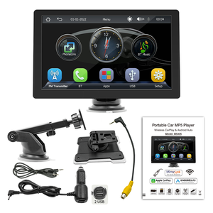 Pantalla de 9 "inalámbrica Carplay portátil 2 Soporte Monitor Radio Android Auto FM AM RDS pantalla HD coche estéreo película medios B5308 - Product Image 6