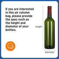 Vente en gros Coussin d'air en plastique Colonne Sac gonflable Protecteur de bouteille de vin