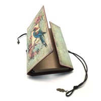 Journal de voyage classique A5 vintage à couverture rigide avec relief gaufré, reliure cousue, cadeau NAB42