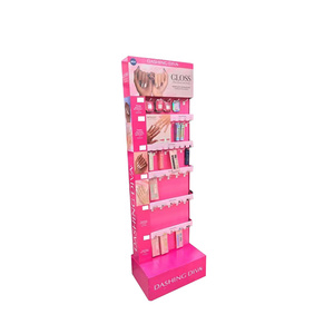 Custom Cardboard Keyring <b>Display</b> Rack Store Promotion Stand with Plastic <b>Hooks</b> - Product Image 5