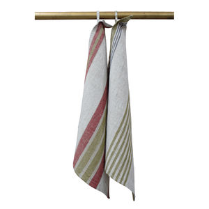 Flax Linen Striped <b>Tea</b> <b>Towel</b>-Eco-Friendly Quick-Dry Kitchen <b>Towel</b> for Maintenance Tasks - Product Image 2