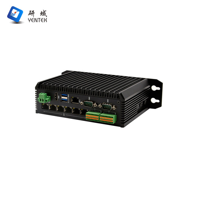 Fanless Industrial Mini PC Rockchip RK3588 7 Gigabit LAN 16 DI 16DO DIN Rail LPDDR4 8G EMMC 64G WiFi 6 Android 13 Ubuntu Edge PC