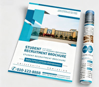 Impression personnalisée sur papier A4/A5, dépliants, brochures pliées en trois, affiches et catalogues avec forme personnalisée