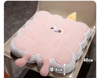 Coussin de siège en peluche en forme de nuage, rembourré en coton PP, pour chaise de bureau, canapé, sol, chambre d'enfant, oreiller en sherpa