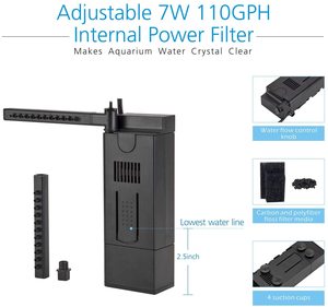 Réservoir de poissons d'<span class=keywords><strong>aquarium</strong></span> en verre Hygger 8 gallons LED, y compris pompe à filtre électrique 7W, lumière LED colorée 18W, <span class=keywords><strong>aquarium</strong></span> - Product Image 5