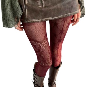 Pantimedias Sexys de Encaje Gris, <span class=keywords><strong>Medias</strong></span> de Red con Diseño de Estrellas de Mar, Material de Poliéster Transpirable - Product Image 5
