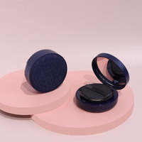 Nouveau fond de teint à coussin d'air noir conteneur de poudre compact 13g étui à coussin d'air vide coussin d'air cosmétique boîte à crème bb