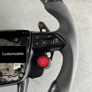 Volant en fibre de carbone forgé rouge avec Konb adapté pour <span class=keywords><strong>Audi</strong></span> RS <span class=keywords><strong>Sport</strong></span> S5 A4 B8 B9 RS5 <span class=keywords><strong>RS6</strong></span> A6 Q7 Q8 SQ7 RSQ7 RS3 RS4 A3 A5 - Product Image 4