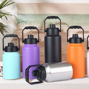 2.0L 3.0L Sports Water <b>Bottle</b> Stainless Steel Vacuum Insulated Double Wall Flask <b>with</b> <b>Straw</b> Spout - Product Image 6