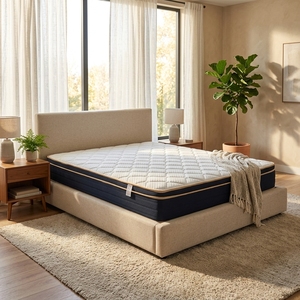 Colchón grado profesional <span class=keywords><strong>de</strong></span> látex y <span class=keywords><strong>espuma</strong></span> ligera transpirable, para dormitorio, fácil <span class=keywords><strong>de</strong></span> instalar y mejora el sueño - Product Image 2