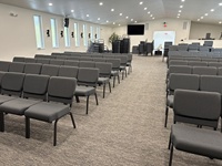 Sillas de Iglesia Apilables de 21 Pulgadas, Sillas de Iglesia Enlazables al por Mayor, Asientos para Púlpito, Sillas para Pastor y Teatro