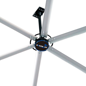 US Warehouse Stock Bonawind 16ft HVLS Industrial Ceiling <b>Fan</b> with Aluminum Blades PMSM Motor and 405900CFM for <b>Large</b> Cooling - Product Image 1