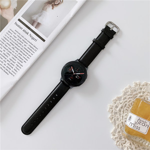22mm 20mm luxe femmes hommes bande bracelet de montre en cuir véritable bracelet de montre pour Samsung Galaxy montre 6 5 4 3 Active <span class=keywords><strong>2</strong></span> - Product Image 2