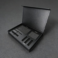 Boîte d'emballage de carton de stratification mat avec logo personnalisé élégant d'OEM Boîte d'emballage étanche à serrure magnétique avec impression UV