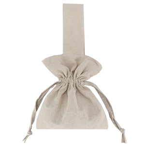 OEM dễ thương nhỏ Crinkle Crepe mua sắm túi biểu tượng tùy chỉnh bông Crepe túi nhà cung cấp Hàn Quốc phong cách dây rút Tote Túi cho quà tặng OEM - Product Image 2