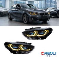 Faros Delanteros LED CREULI de Alta Luminosidad para BMW F20 120i 2015-2018, Estilo Láser M4, Ojos de Ángel de Doble Color, DRL, Proyector, Precio de Fábrica