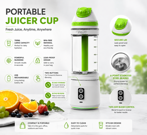Potente Licuadora Portátil para Hielo y Frutas, Licuadora Tritian, Licuadora Personalizable OEM, Botella para Hacer Smoothies Recargable por USB - Product Image 4