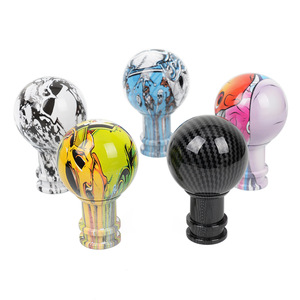 Acrylic <b>Shift</b> <b>Knob</b> 86mm Graffiti Design Car Gear <b>Knob</b> For Modification Parts White Blue Orange Black Green - Product Image 2