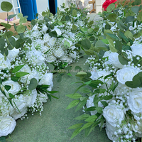 Boule de fleurs artificielles blanches magnifiques faites à la main Sunwedding, centre de table de mariage pour Noël, rentrée scolaire, Nouvel An chinois