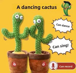 インターネットセレブ　面白いサボテン　踊る歌うねじれ学ぶ話すぬいぐるみ植物おもちゃ　USB充電　ユニセックス　バレンタインデー - Product Image 4
