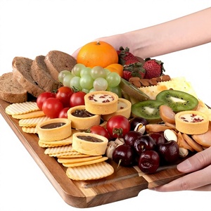 Tabla de Cortar Rectangular Sostenible de Madera de Acacia BS INTERNATIONAL BS-0021, 2.0 cm de Grosor, Apta para Lavavajillas, Mango para Cuchillo Hecho en Uttar - Product Image 5