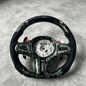 Volante Calefactable de Fibra de Carbono para <span class=keywords><strong>BMW</strong></span> con Palancas de Cambio Magnéticas 330i G20 M340i 330e Pre Lci 370mm Serie 3 <span class=keywords><strong>320d</strong></span> F30 540i G20 - Product Image 2