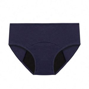 Culottes menstruelles en coton grande taille pour femmes, anti-fuites, taille basse - Product Image 5