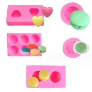 HY 3D Macaroon Hamburger Moules de cuisson pour Fondant Gâteau Argile - Product Image 3