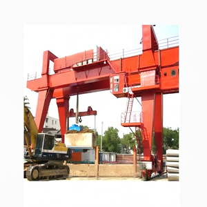 Grue <span class=keywords><strong>portique</strong></span> à double poutre de type MZ, 5-20T, contrôlée par PLC, portée 35M, hauteur de levage 10m - Product Image 2