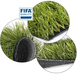 Alta densidade grama plástica polietileno grama sintética artificial futebol relvado para a escola esportes futebol relvado