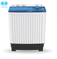 Laveuse-sécheuse semi-automatique à chargement par le haut OEM 5,5 kg avec double cuve, nettoyage à la lumière noire et sécheuse à double moteur pour usage domestique
