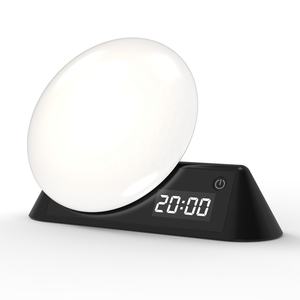 2023 nouvelle lampe de réveil alarme de lever de soleil RGB + CW intégré 15 bruit blanc led veilleuse réveil numérique pour enfants bébé chambre - Product Image 2