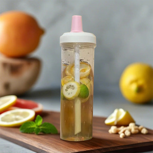 ขวดน้ำดื่มพลาสติก Boba ไม่มีสาร BPA ป้องกันการรั่วซึมสำหรับเด็กเด็กเด็กเด็กน่ารัก Bobo - Product Image 5