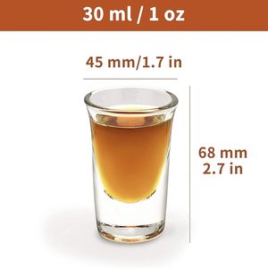 Juego de Vasos de Chupito al por Mayor con Soporte de Bambú para Tequila, Whisky, Brandy, Vodka y Ron - Product Image 2