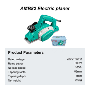 Raboteuse électrique industrielle professionnelle XTXS DP-AMB82, portable, haute vitesse, 220V, bimétallique, 500W, outil de fraisage, garantie 3 ans - Product Image 2