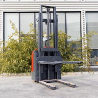 Gerbeur Électrique à Levage Élevé 4m 5m 6m, Gerbeur à Palettes Autochargeur, Chariot Élévateur 1 Tonne 2 Tonnes, Gerbeur à Marche Piétonne pour Entrepôt