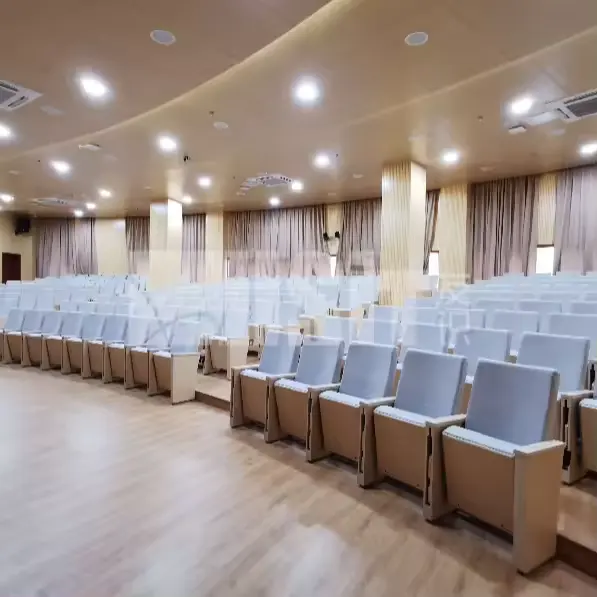 Alta qualità teatro chiesa sedie tessuto moderna scuola commerciale mobili Auditorium sedia
