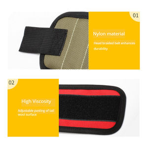 Güçlü mıknatıslar ile vidaları tutmak için özel manyetik bileklik taşınabilir manyetik küçük takım bileklik desteği - Product Image 4