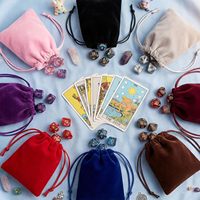 Pochettes en velours de luxe multicolores à cordon pour bijoux, lunettes, pierres précieuses - Couleurs et logo personnalisables, accessoires de jeu, cadeau