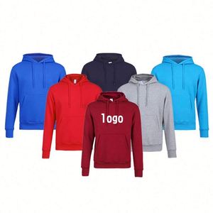 Sweat à capuche de course pour homme avec poche kangourou et logo personnalisé, modèle pull-over - Product Image 1