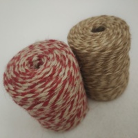 Corde en chanvre tressée multicolore rétro, 3 mm, résistante à l'usure et aux décolorations, pour décoration murale créative DIY en grille photo tissée à la main