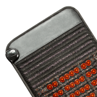 Stock local US Luxuryade Gems A900 Bio PEMF Tapis de massage en améthyste, Thérapie par lumière rouge photonique, Coussin chauffant en cristal