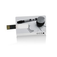 LOGO CMYK Memoria Usb Stick Pen Drive Promosi Usb Gadget 32 Gb 128 Gb Kartu Kredit Usb Flash Drive