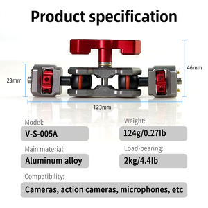 Bras magique articulé en gros d'usine, support de moniteur de champ de caméra, bras de cinéma à friction avec rotules de 1/4 à 20 - Product Image 6