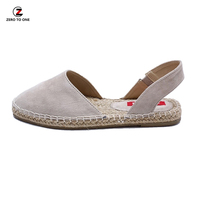 Espadrilles unisexes antidérapantes, chaussures pour enfants, diapositives, semelle en Jute, avec semelle en caoutchouc TPR